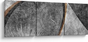Tablou - Abstract beton (cu ceas) (90x30 cm)