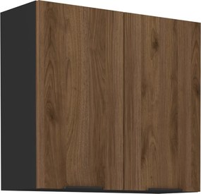 Dulap superior, nuc okapi/negru, MENZO 80 G-72 2F