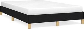 vidaXL Cadru de pat fără saltea Negru 120x190 cm țesătură