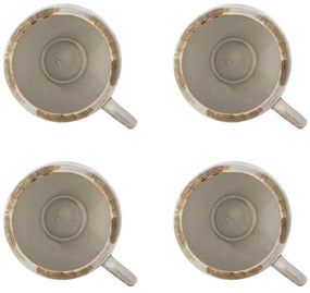 Cești 4 buc. pentru cappuccino din gresie 200 ml Jade – Bloomingville