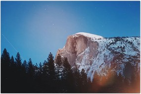 Tablou - Crestele munților noaptea (90x60 cm)