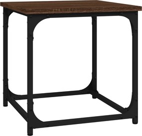 vidaXL Masă laterală, stejar maro, 40x40x40 cm, lemn prelucrat
