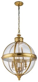 Lustră pe lanț Feiss FE-ADAMS-4P-BB ADAMS 4xE14/60W/230V auriu