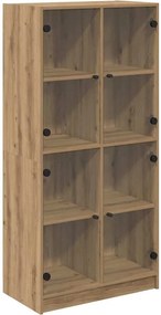 vidaXL Bufet Stejar Artizanal 68 x 37 x 142 cm Lemn compozit