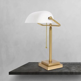 Lampa de birou din alama design clasic Banker