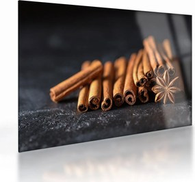 Tablou pe sticlă cu scorțișoară (70x50 cm)