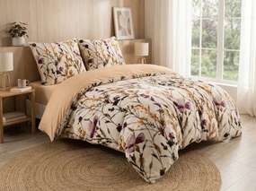Lenjerie cocolino DUO SENSE MEADOWA colorata microplus/flanel Dimensiune lenjerie de pat: 70 x 90 cm | 140 x 200 cm