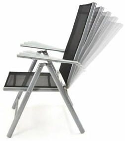 Set de 2 scaune pliabile de grădină , GARTHEN - negru