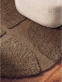 Covor maro țesut manual rotund ø 160 cm Lambeth Jasper – Ted Baker