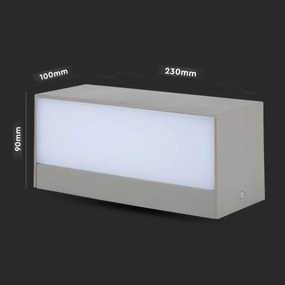 Aplică LED de exterior LED/12W/230V 4000K IP65
