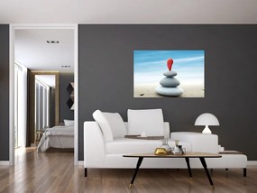 Tablou -Echilibru cu pietre (90x60 cm)