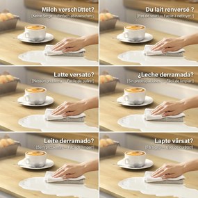 HOMCOM Comodă Modernă cu Spațiu de Depozitare, Bufet cu Sertar, Rafturi Reglabile, Mică Cămară de Bucătărie cu Rafturi Interioare, Alb | Aosom Romania