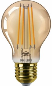 Bec cu filament LED Philips E27 A60 3,1W (25W)1800K fără atenuare, chihlimbar