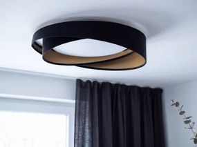 Plafonieră LED GALAXY MODERN, 24W, 230V, Ø 55 cm, negru/auriu