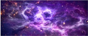 Tablou - Universul violet (120x50 cm)