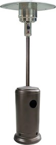 Încălzitor de terasă pe gaz cu regulator și husă de protecție, bronz