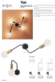 Plafonieră YAK 2xE27/42W/230V Redo 01-1668