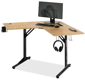 Masă PC Matts C (stejar + negru). 1109795
