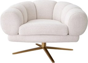 Fotoliu modern pivotant design LUX Sunset, Lyssa off-white