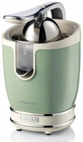 Presa electrica pentru citrice Ariete VINTAGE JUICER 0413/04, 85W, Corp metalic, Functionare silentioasa, 2 atasamente, Verde