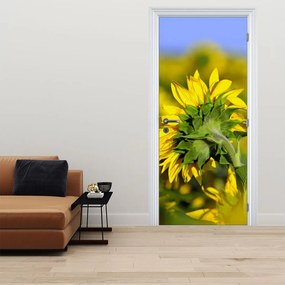 Fototapet pentru ușă - Floarea soarelui (95x205cm)