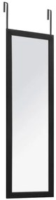 Oglinda cu cadru din aluminiu, 110x36 cm, Negru