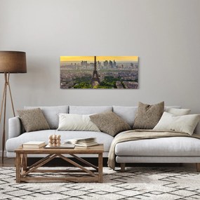 Tablou - Panorama Parisului (120x50 cm)