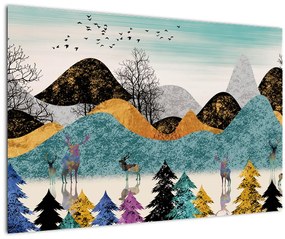 Tablou fgrafic cu cebi (90x60 cm)