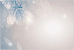 Tablou - Flori înzăpezite (90x60 cm)