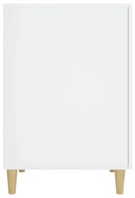 Birou, alb extralucios, 140x50x75 cm, lemn compozit Alb foarte lucios