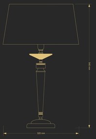 Veioza design clasic realizata manual Zola