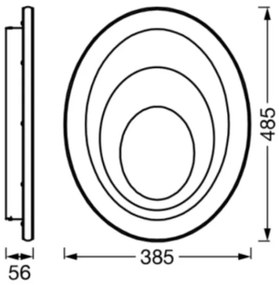 Plafonieră LED ORBIS SPIRAL LED/37W/230V Ledvance