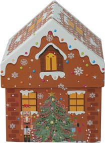 Set de cutii cadou de Crăciun Cookie Houses, maro,2 buc.