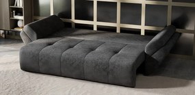 Canapea extensibilă dumonde cu ladă de depozitare si sezut confortabil din spuma high-density, Berlin Enjoy Kaki 250x100 cm