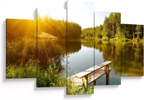 Tablou - Lac la munte (150x105 cm)