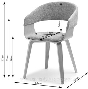 Scaun Renzo (gri + nuc). 1111261