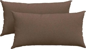 vidaXL Perne pentru canapea 2 pcs Maro 80 x 40 cm țesătură