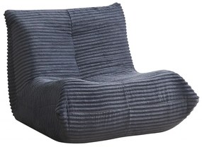 RESIGILAT- Canapea tip fotoliu, din spumă de înaltă densitate, fără asamblare, țesătură din velur, Gri