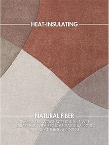 Covor bej țesut manual rotund din lână ø 160 cm Hackney Clarissa – Ted Baker