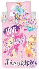 Micul meu ponei Friendship set de lenjerie de pat 140×200cm, 70×90 cm