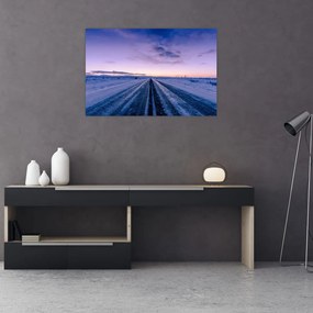 Tablou - autostrada iarna (90x60 cm)