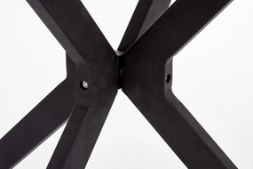 Masa rotunda MDF + sticla + metal Avelar - d 120 x h 76 cm