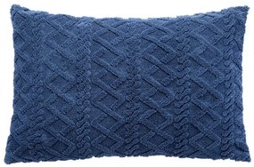 Set de 2 feţe pernă INVERNO albastru închis 50 x 70 cm