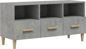 vidaXL Dulap TV, gri beton, 102x36x50 cm, lemn prelucrat