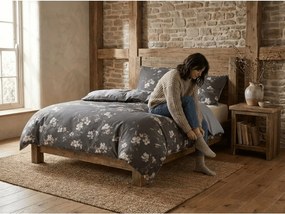 Lenjerie de pat din microfibra flanel BLOSSOM gri Dimensiune lenjerie de pat: 70 x 90 cm | 140 x 200 cm