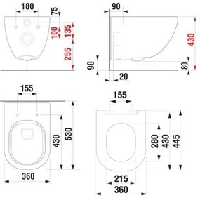 JIKA H8667140000001 -  Vas WC suspendat MIO + capac WC SoftClose MIO