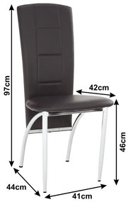 Zondo Scaun de sufragerie Tanah (maro). 779342