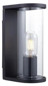 Aplica de perete pentru exterior 1xE27/60W/230V IP44 negru/sticlă fumurie