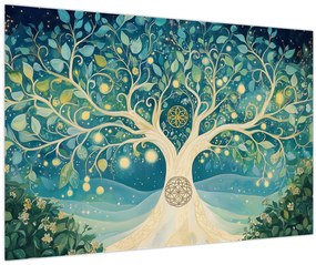 Tablou – Arbore magic cu spirale (90x60 cm)