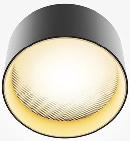 Spot LED aplicat design tehnic Vega D-14cm negru/auriu
